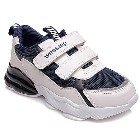 Pantofiori sport baieti - Pantofi copii baieti din piele Weestep, Alb - R830064045 DB