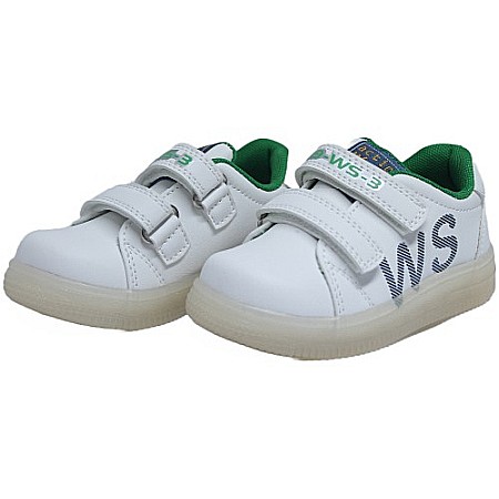 Pantofi copii baieti din piele Weestep, Alb - [3]