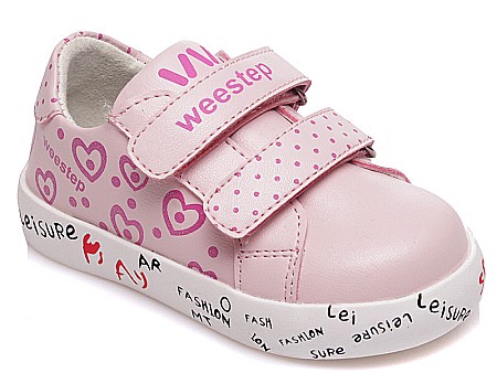 Pantofi copii fete din piele Weestep, Roz - R913263081 P [0]