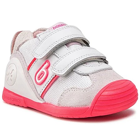Pantofi copii fete din textil Biomecanics, Alb - 222126-C [0]