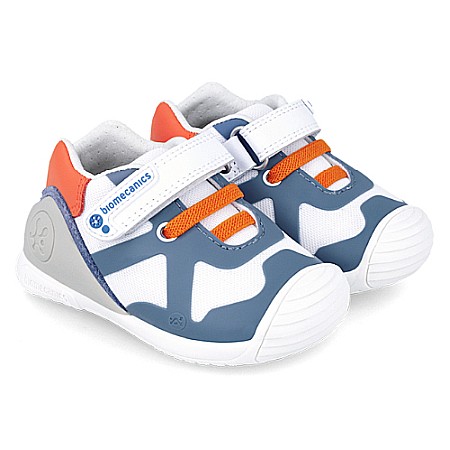 Pantofi copii baieti din textil Biomecanics, Alb - 242151-A [0]
