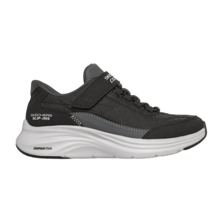 Noua colectie Skechers - Pantofi unisex Skechers Contour Foam Slip-ins, Negru - 404200L-BKW