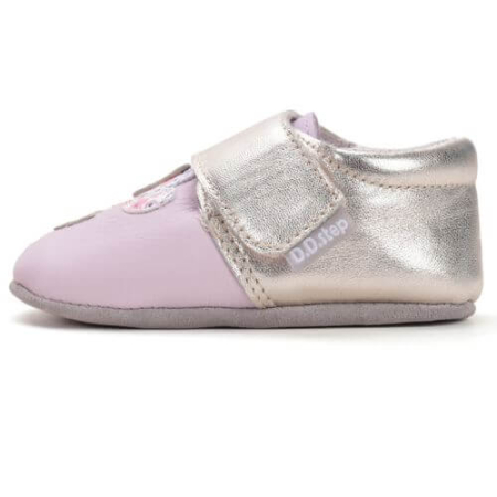 Pantofiori de interior copii fete din piele DD Step, Roz - K1596-52122 [6]