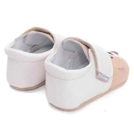 Pantofiori de interior copii baieti din piele DD Step, Crem - K1596-61565 [6]