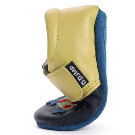 Pantofiori de interior copii baieti din piele DD Step, Albastru - K1596-52102 [3]