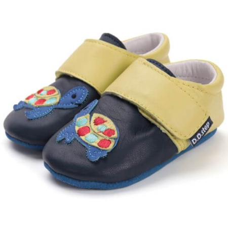 Pantofiori de interior copii baieti din piele DD Step, Albastru - K1596-52102 [5]
