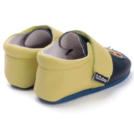 Pantofiori de interior copii baieti din piele DD Step, Albastru - K1596-52102 [6]