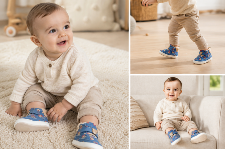 Pantofiori Barefoot nou-născuți băieți Mayoral, Albastru - 9150-050 [1]