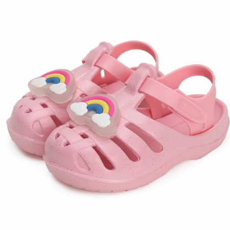 Papucei copii fete cu LED DD Step, Roz - J089-41199C [1]