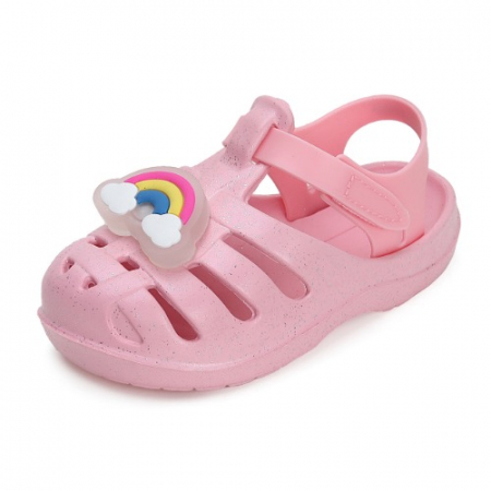 Papucei copii fete cu LED DD Step, Roz - J089-41199C [0]