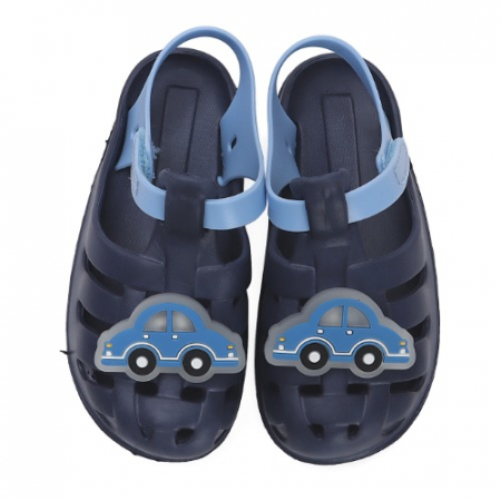 Papucei copii baieti cu LED DD Step, Albastru - J089-41199 [3]