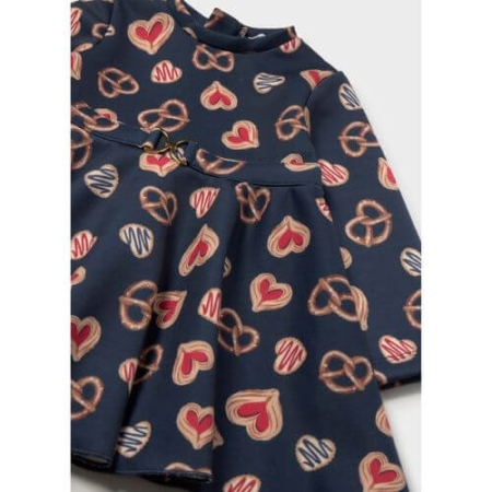 Rochie fetițe Mayoral, Bleumarin Imprimeu Inimi - 2947-035 [1]