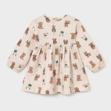 Rochie cu fundă fetițe Mayoral, Bej - 2938-011 [1]