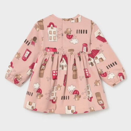 Rochie cu fundă fetițe Mayoral, Roz - 2938-010 [1]