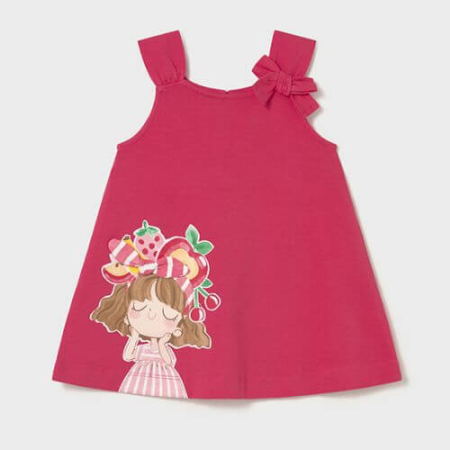 Imbracaminte Copii - Rochie din bumbac pentru fete Mayoral, Rosu - 1930-069