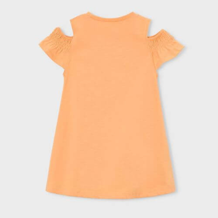 Rochie din bumbac si gentuta pentru fete Mayoral, Pumpkin - 3941-10 [5]