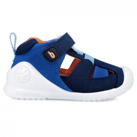 Sandale copii baieti din canvas Biomecanics, Albastru - 242186-A [2]