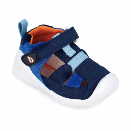 Sandale copii baieti din canvas Biomecanics, Albastru - 242186-A [3]
