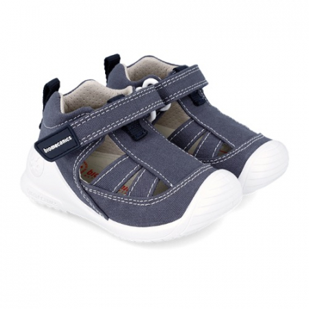 Sandale copii baieti din canvas Biomecanics, Albastru - 222186-A [0]