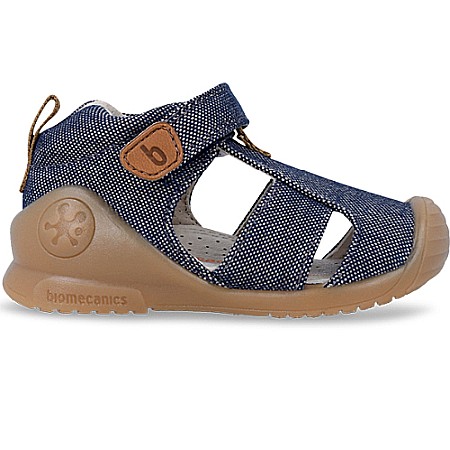 Sandale copii baieti din canvas Biomecanics, Albastru - 242188-A [2]