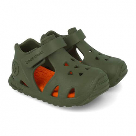 Sandale baieti - Sandale copii baieti de plaja Biomecanics, Kaki - 252290-C801