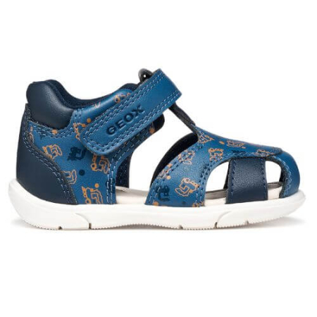 Sandale baieti - Sandale copii baieti din material sintetic Geox, Albastru - B556EC_05404_C4277