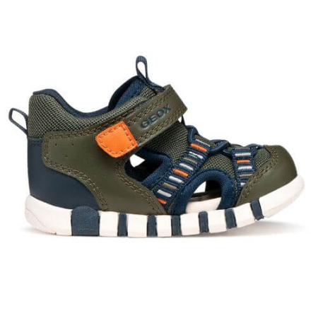 Sandale baieti - Sandale copii baieti din material sintetic Geox, Verde - B655PB_0BC14_C3231