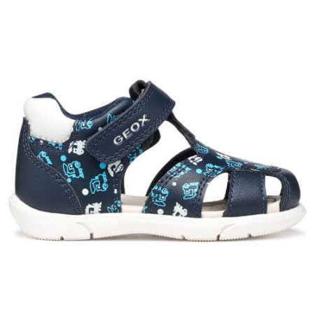 Sandale baieti - Sandale copii baieti din material sintetic Geox, Albastru - B556EC_05404_C4P1Z