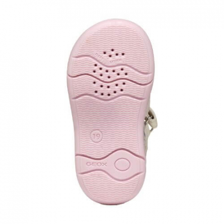 Sandale copii fete din material sintetic Geox, Crem - B556FB_000BC_C0175 [9]