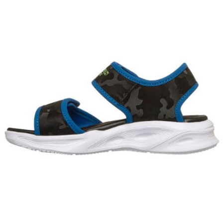 Sandale copii baieti cu LED Skechers, Albastru - 407010-BKBL [2]