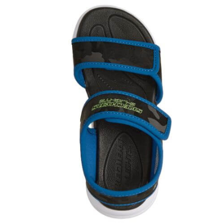 Sandale copii baieti cu LED Skechers, Albastru - 407010-BKBL [3]