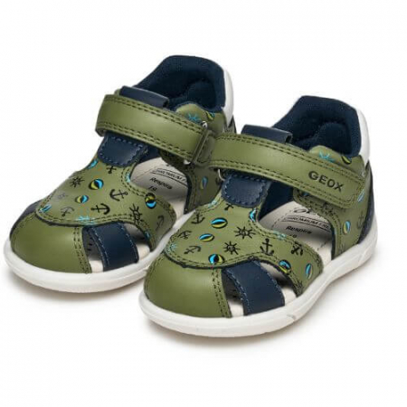 Sandale copii baieti din material sintetic Geox, Verde - B556EC_05404_CE3F4 [4]