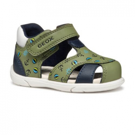 Sandale - Sandale copii baieti din material sintetic Geox, Verde - B556EC_05404_CE3F4