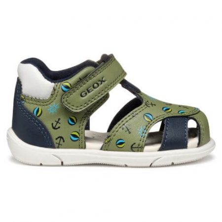 Sandale copii baieti din material sintetic Geox, Verde - B556EC_05404_CE3F4 [3]