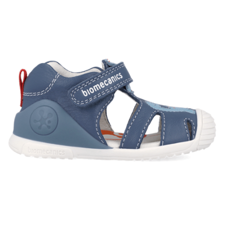 Sandale copii baieti din piele Biomecanics, Albastru - 262126-A556 [2]