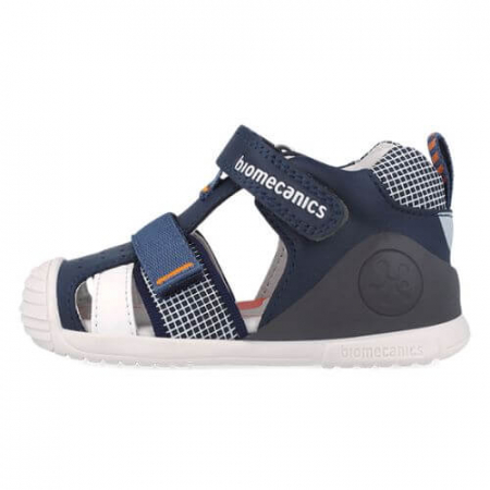 Sandale copii baieti din piele Biomecanics, Albastru - 252117-A183 [2]