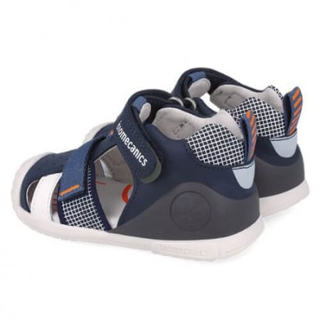 Sandale copii baieti din piele Biomecanics, Albastru - 252117-A183 [4]