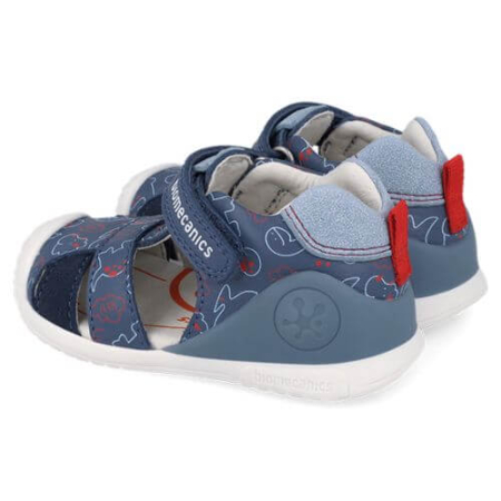 Sandale copii baieti din piele Biomecanics, Albastru - 262125-A556 [3]