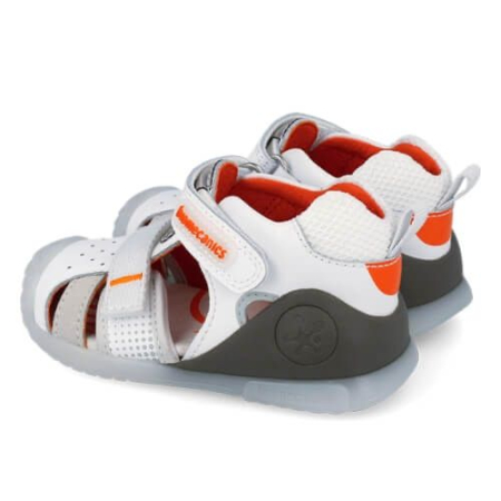 Sandale copii baieti din piele Biomecanics, Alb - 262124-B050 [3]