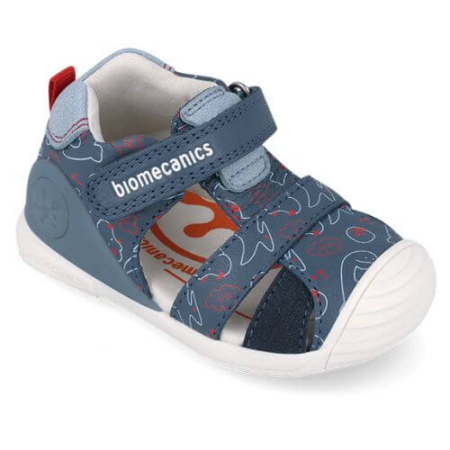 Sandale copii baieti din piele Biomecanics, Albastru - 262125-A556 [1]