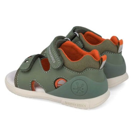 Sandale copii baieti din piele Biomecanics, Verde - 262147-B830 [3]