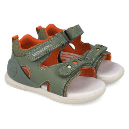 Noua Colectie Primavara - Sandale copii baieti din piele Biomecanics, Verde - 262147-B830