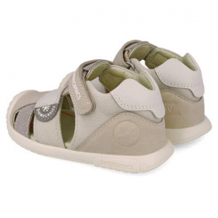 Sandale copii baieti din piele Biomecanics, Gri - 252127-B695 [4]