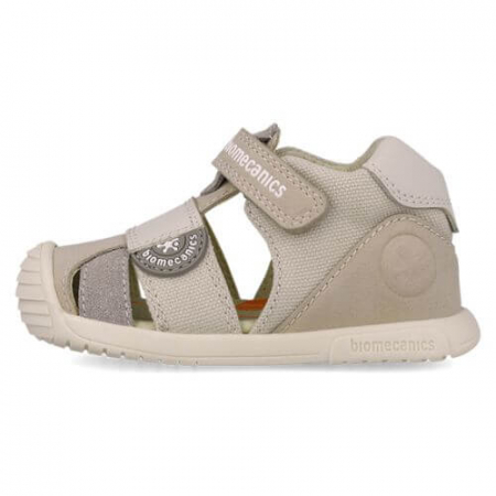 Sandale copii baieti din piele Biomecanics, Gri - 252127-B695 [3]