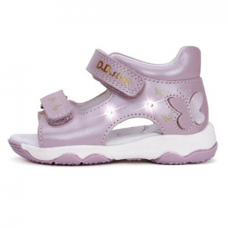 Sandale copii fete din piele LED DD Step, Mov - G064-51465B [1]