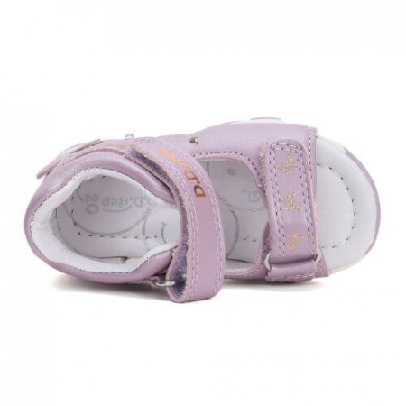 Sandale copii fete din piele LED DD Step, Mov - G064-51465B [5]