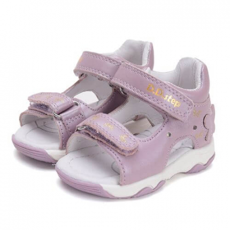Sandale copii fete din piele LED DD Step, Mov - G064-51465B [2]