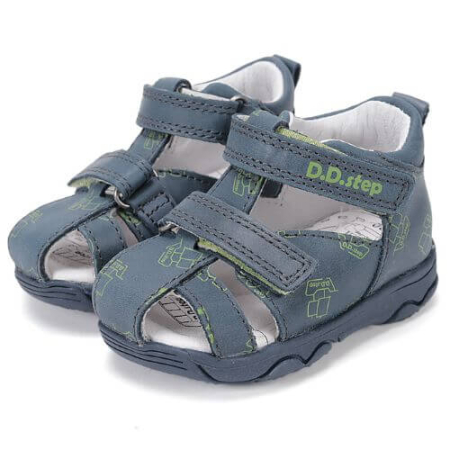 Sandale copii baieti din piele DD Step, Albastru - G064-61383B [1]