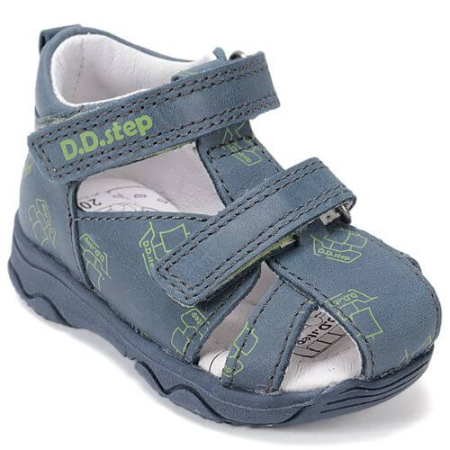 Sandale copii baieti din piele DD Step, Albastru - G064-61383B [3]