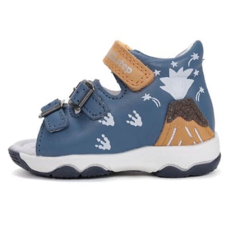 Sandale baieti - Sandale copii baieti din piele DD Step, Albastru - G064-61590A
